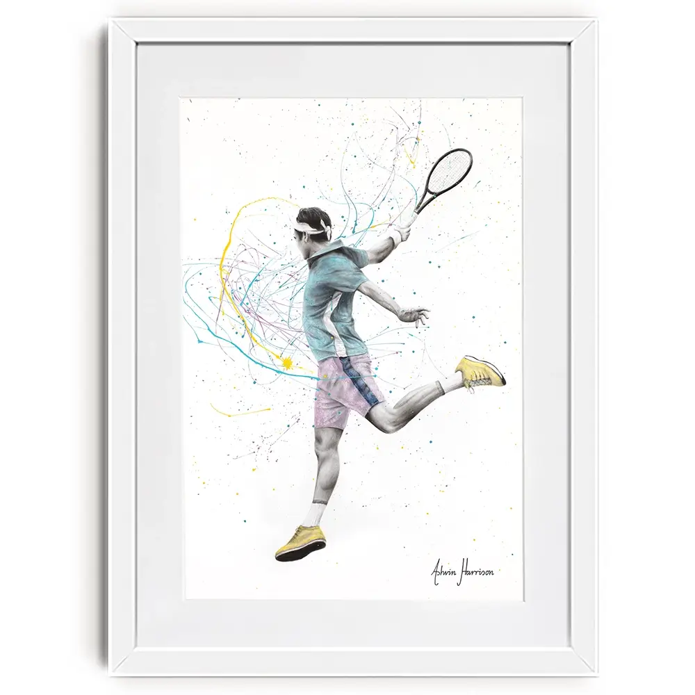 Tennis Player Framed Art Print Tennis Player Framed Art Print wall art product Ashvin Harrison