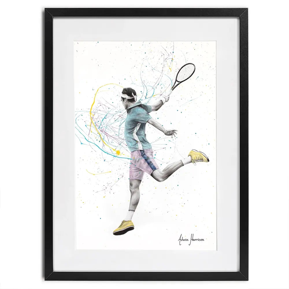 Tennis Player Framed Art Print Tennis Player Framed Art Print wall art product Ashvin Harrison