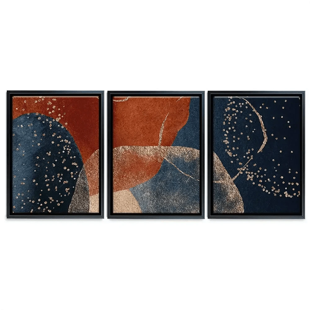 Terracotta Abstract Trio Canvas Print Terracotta Abstract Trio Canvas Print wall art product VerisStudio / Shutterstock