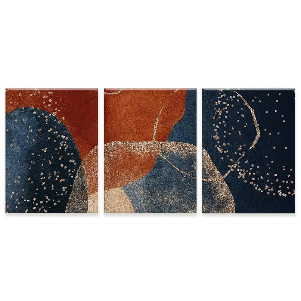 Terracotta Abstract Trio Canvas Print Terracotta Abstract Trio Canvas Print wall art product VerisStudio / Shutterstock