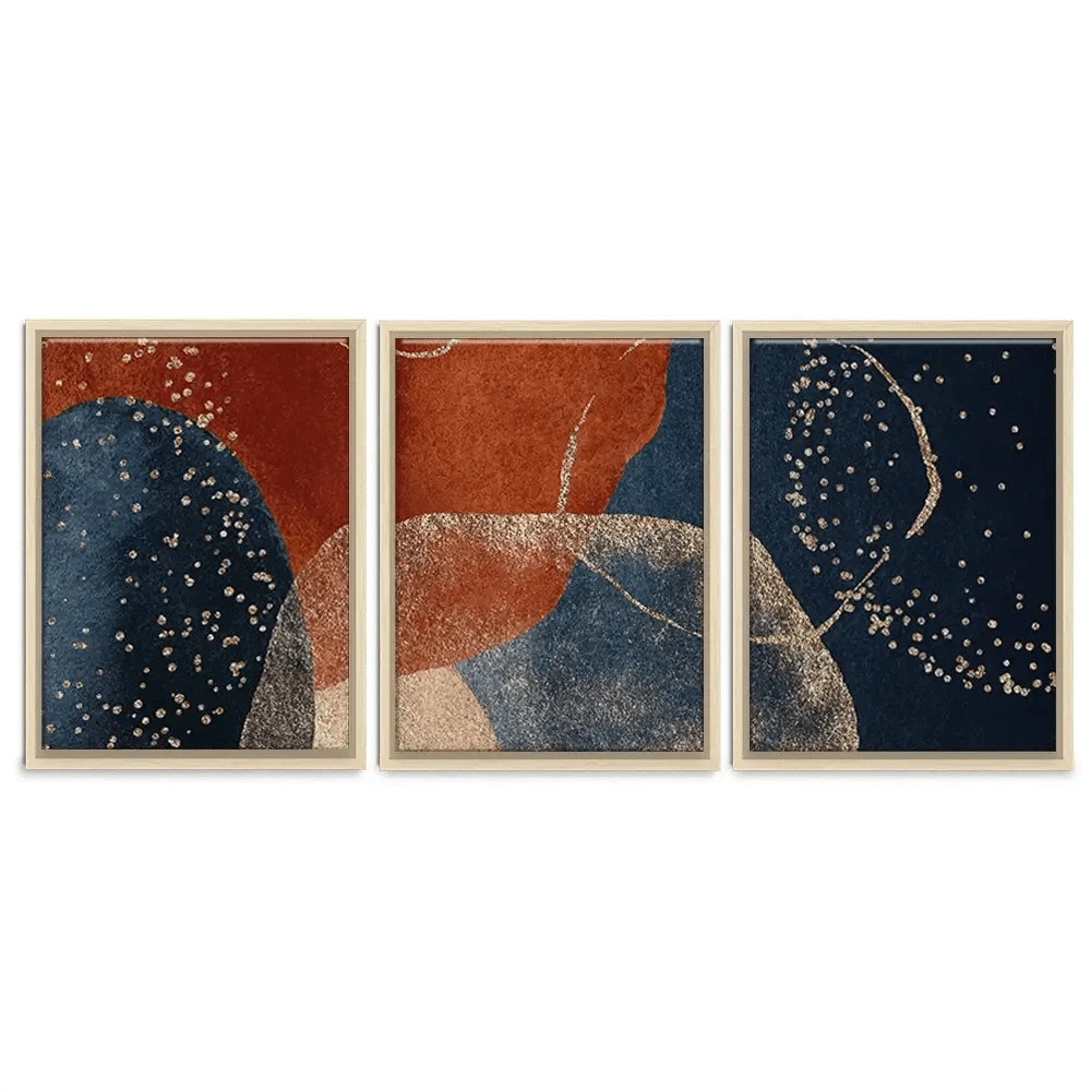 Terracotta Abstract Trio Canvas Print Terracotta Abstract Trio Canvas Print wall art product VerisStudio / Shutterstock