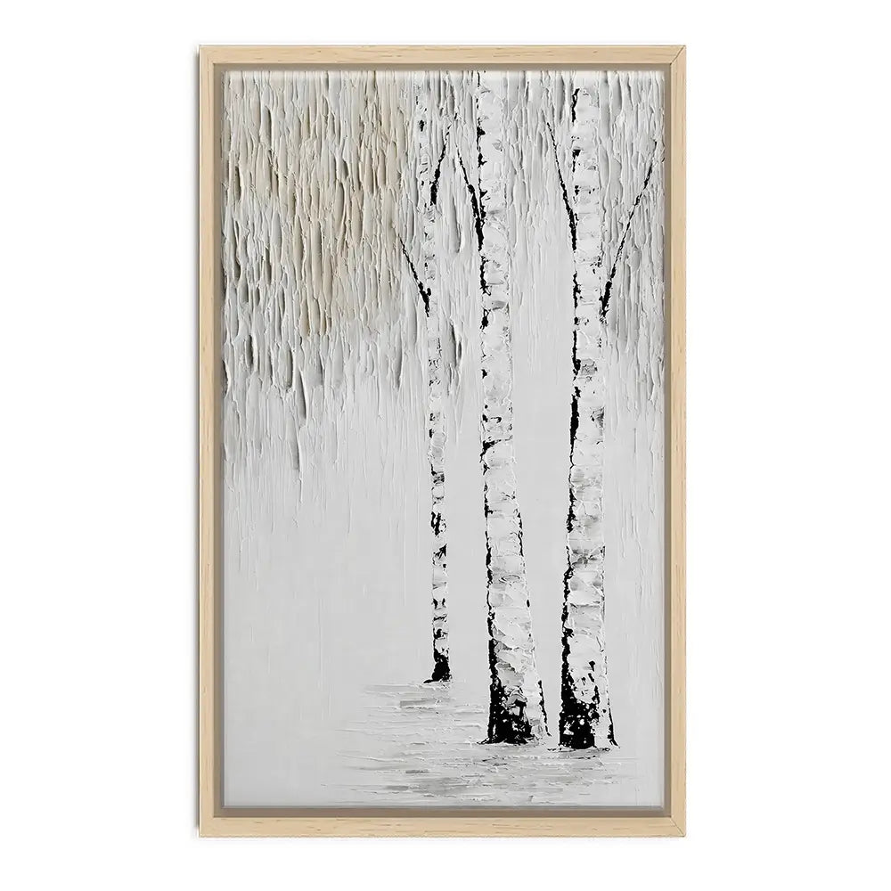 Textured Birch Trees Canvas Print Textured Birch Trees Canvas Print wall art product LSR Design Studio - Independent