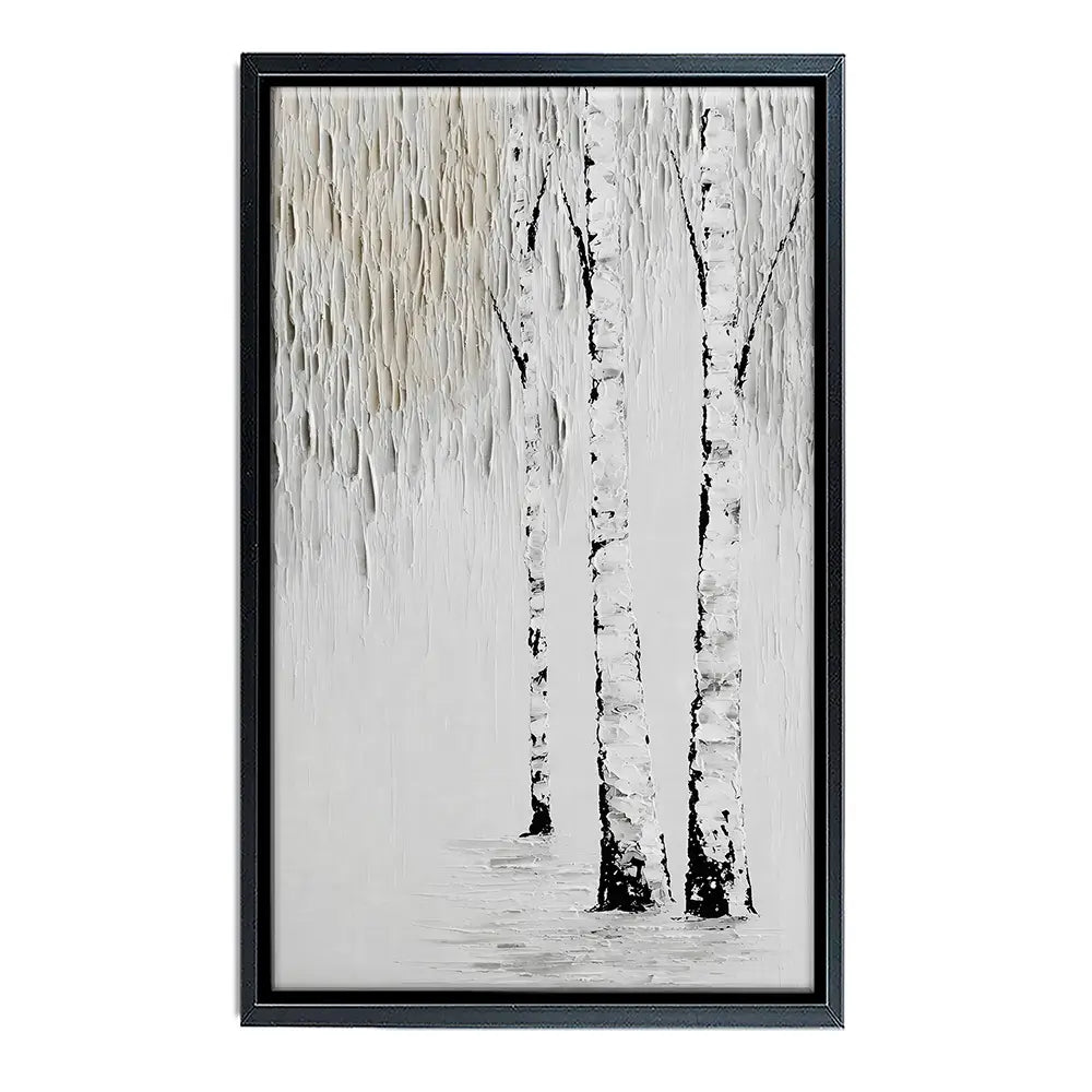 Textured Birch Trees Canvas Print Textured Birch Trees Canvas Print wall art product LSR Design Studio - Independent