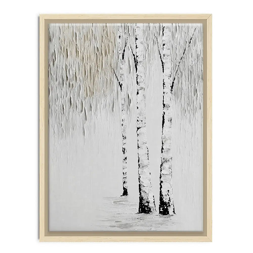 Textured Birch Trees Canvas Print Textured Birch Trees Canvas Print wall art product LSR Design Studio - Independent