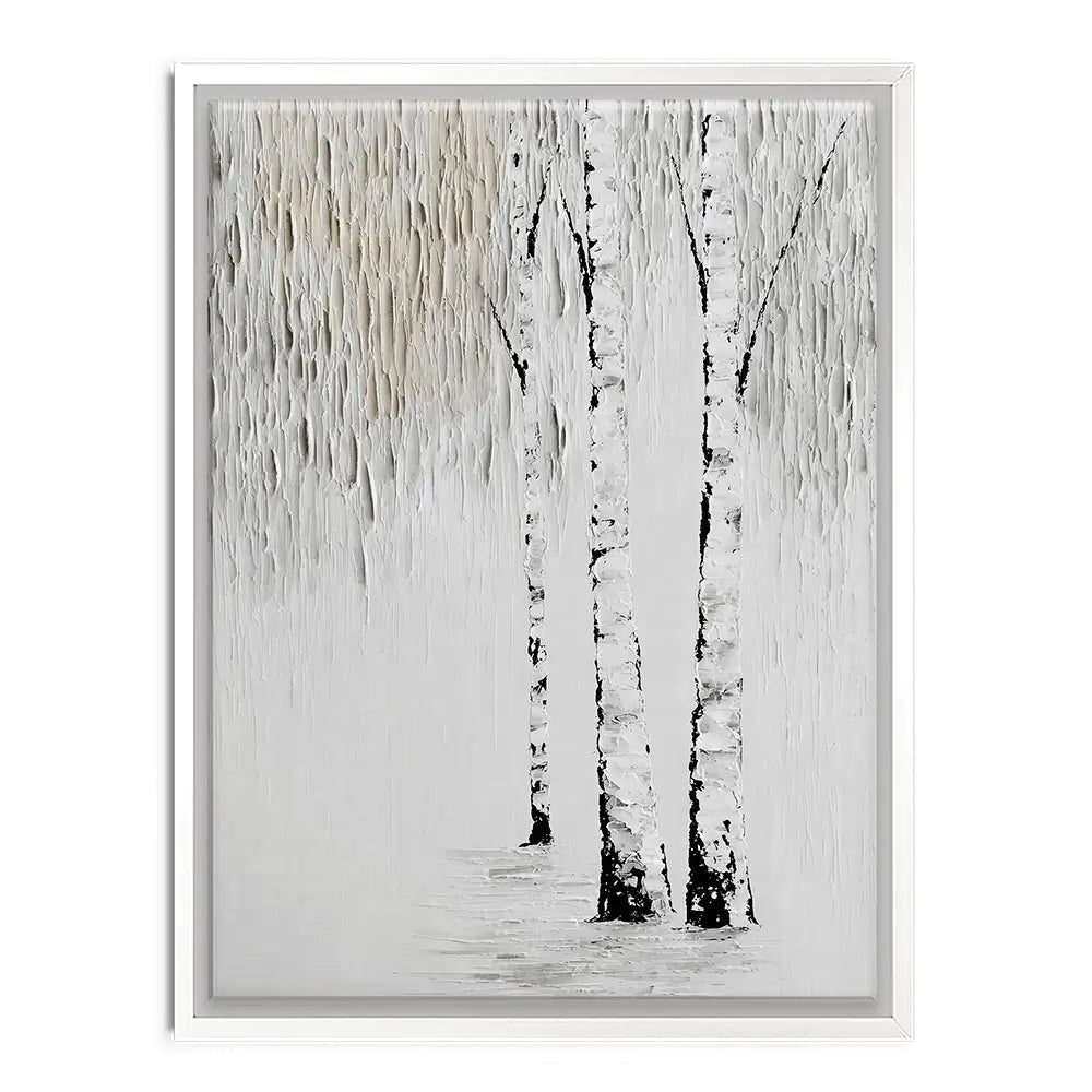 Textured Birch Trees Canvas Print Textured Birch Trees Canvas Print wall art product LSR Design Studio - Independent