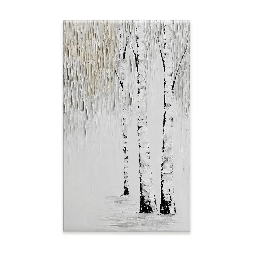 Textured Birch Trees Canvas Print Textured Birch Trees Canvas Print wall art product LSR Design Studio - Independent