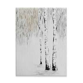 Textured Birch Trees Canvas Print Textured Birch Trees Canvas Print wall art product LSR Design Studio - Independent