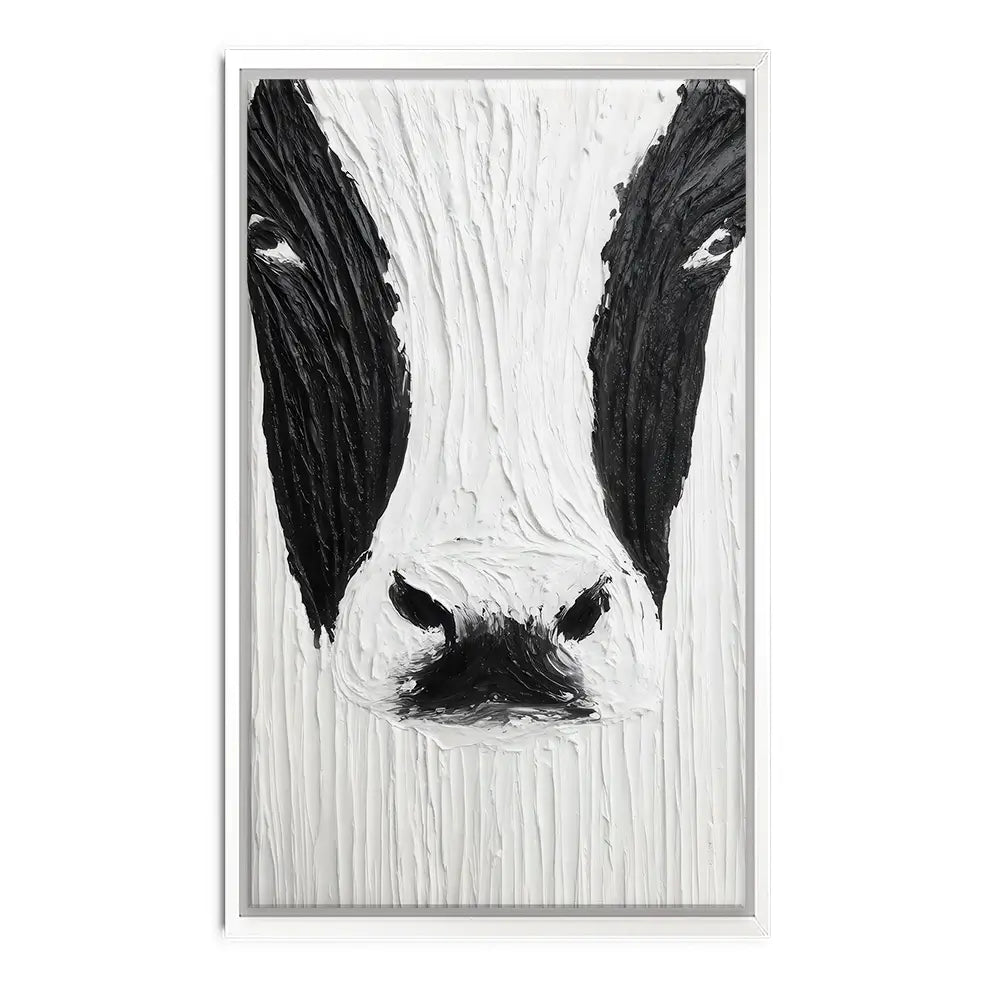 Textured Cow Canvas Print Textured Cow Canvas Print wall art product LSR Design Studio - Independent
