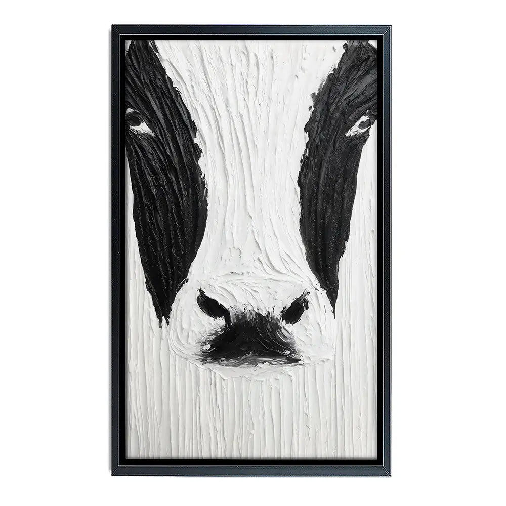 Textured Cow Canvas Print Textured Cow Canvas Print wall art product LSR Design Studio - Independent