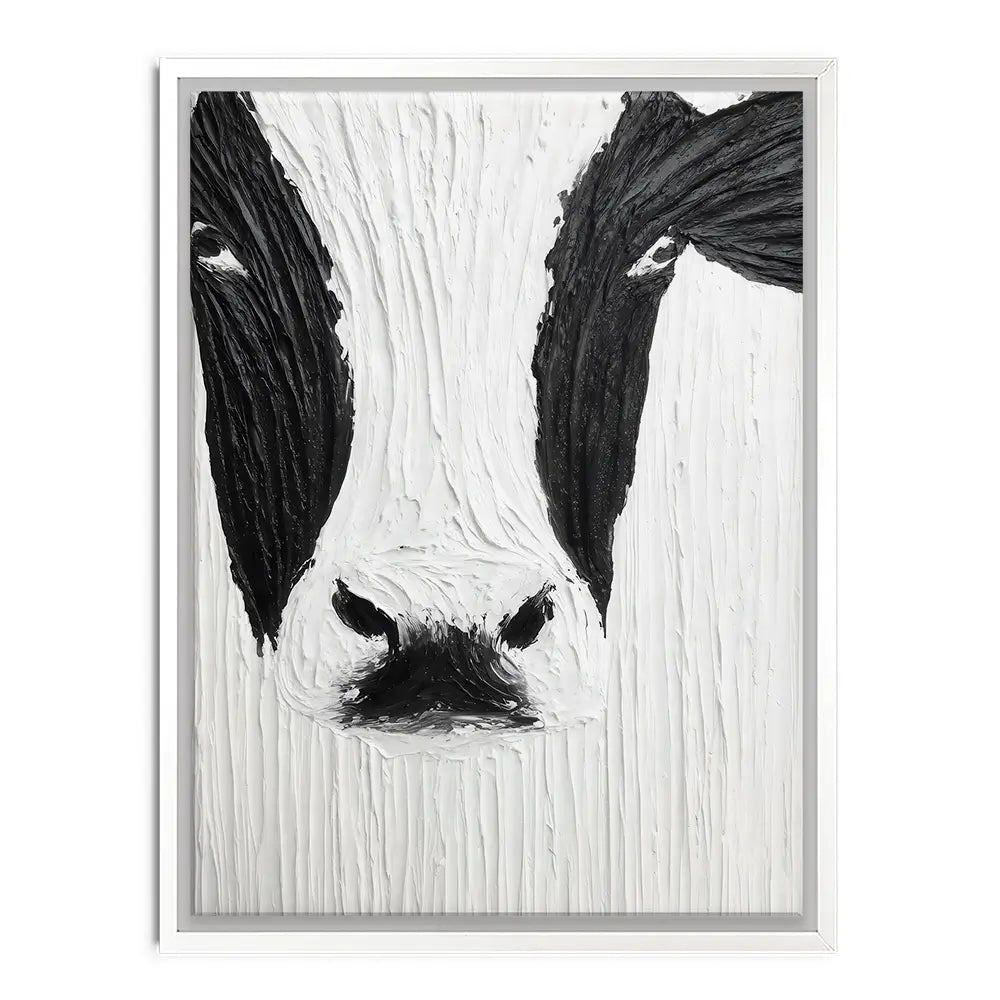 Textured Cow Canvas Print Textured Cow Canvas Print wall art product LSR Design Studio - Independent