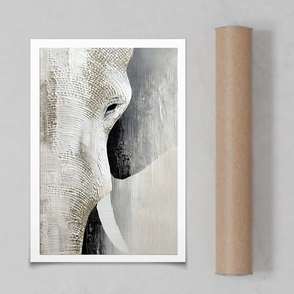 Textured Elephant Art Print Textured Elephant Art Print wall art product LSR Design Studio - Independent