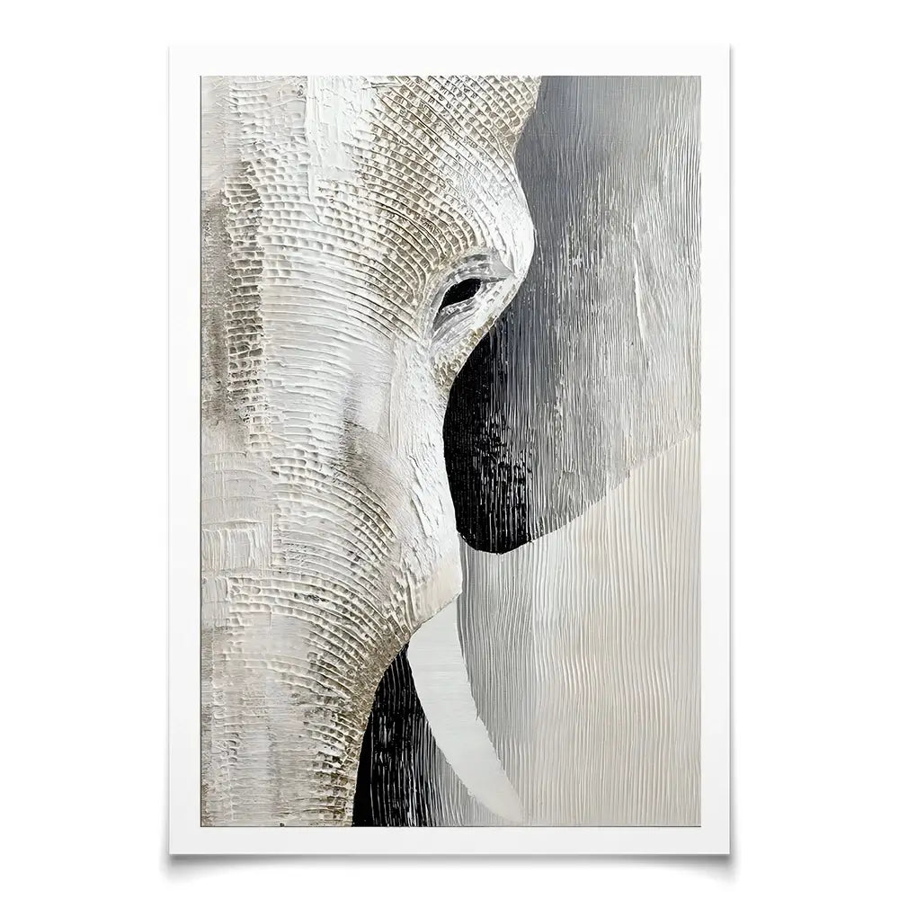 Textured Elephant Art Print Textured Elephant Art Print wall art product LSR Design Studio - Independent