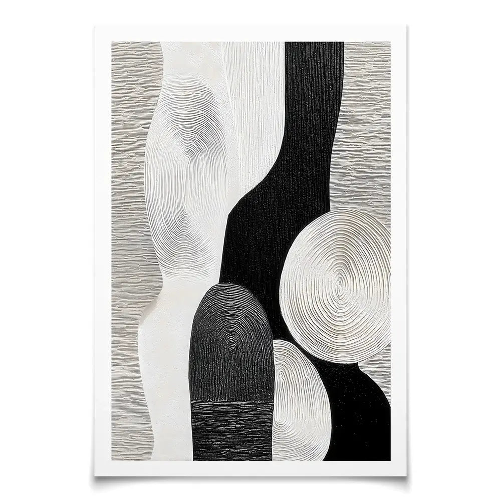 Textured Geometric Shapes Art Print Textured Geometric Shapes Art Print wall art product LSR Design Studio - Independent