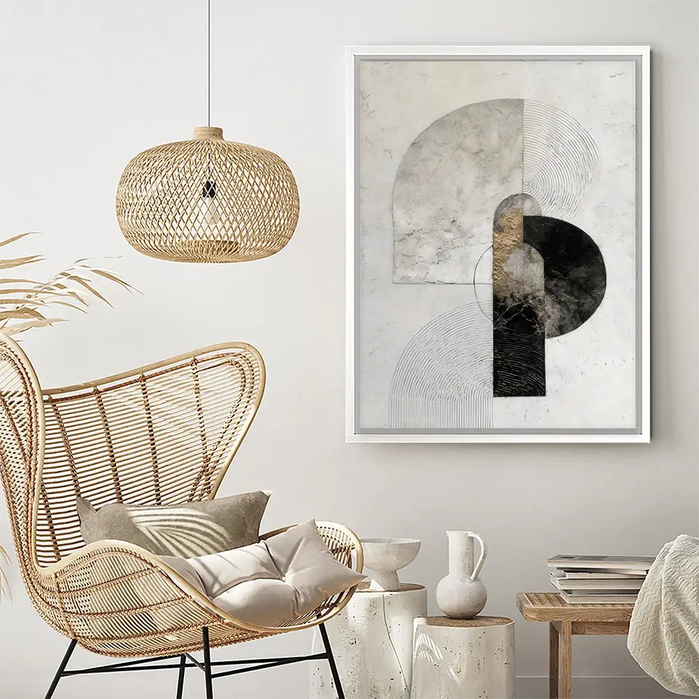 Textured Geometry Canvas Print Textured Geometry Canvas Print wall art product LSR Design Studio - Independent