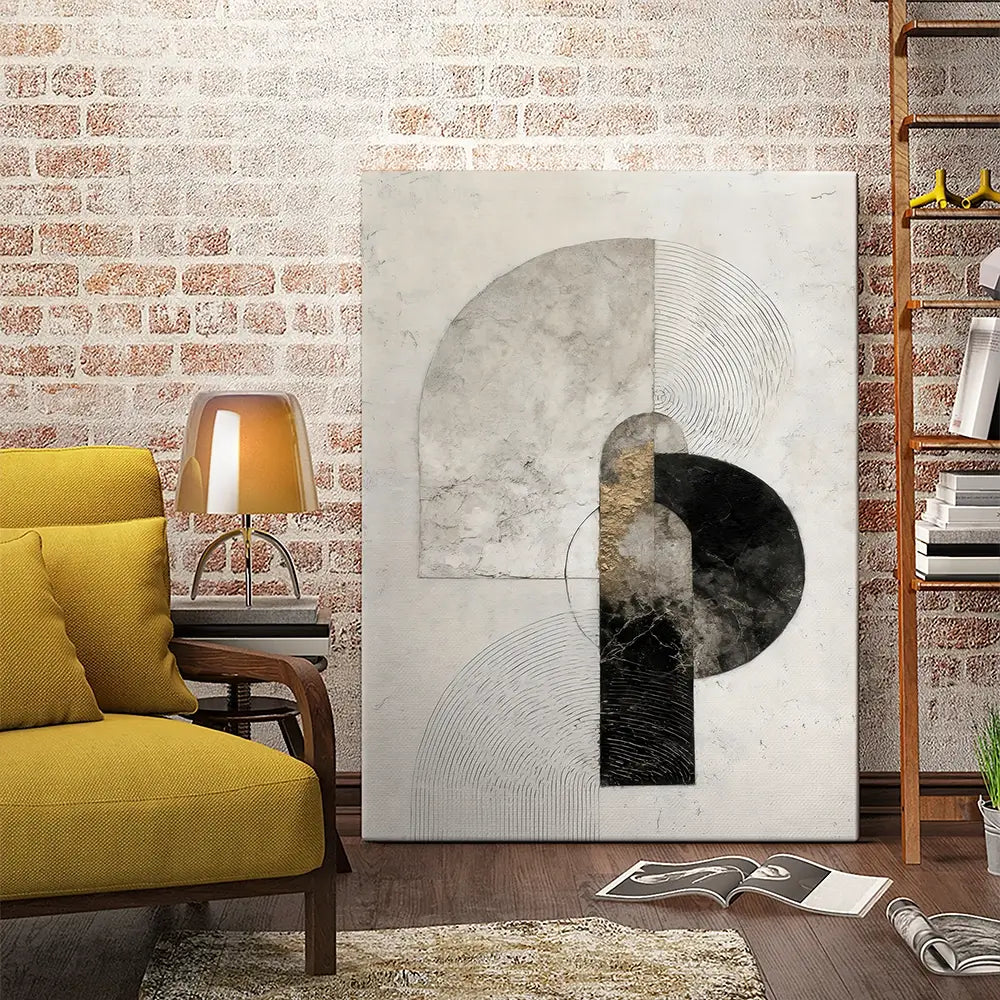 Textured Geometry Canvas Print Textured Geometry Canvas Print wall art product LSR Design Studio - Independent