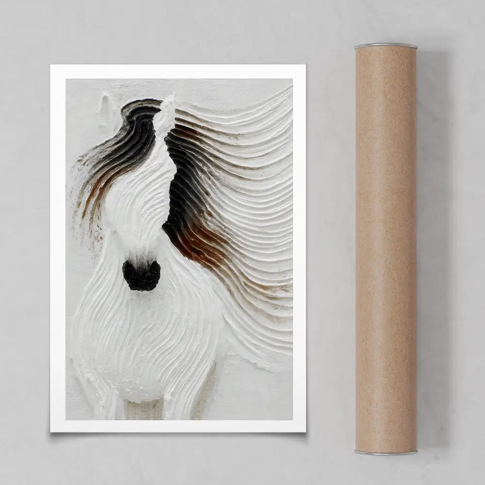 Textured Horse Art Print Textured Horse Art Print wall art product LSR Design Studio - Independent