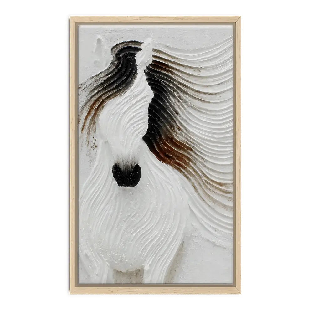 Textured Horse Canvas Print Textured Horse Canvas Print wall art product LSR Design Studio - Independent