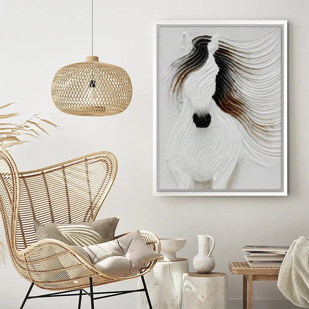 Textured Horse Canvas Print Textured Horse Canvas Print wall art product LSR Design Studio - Independent
