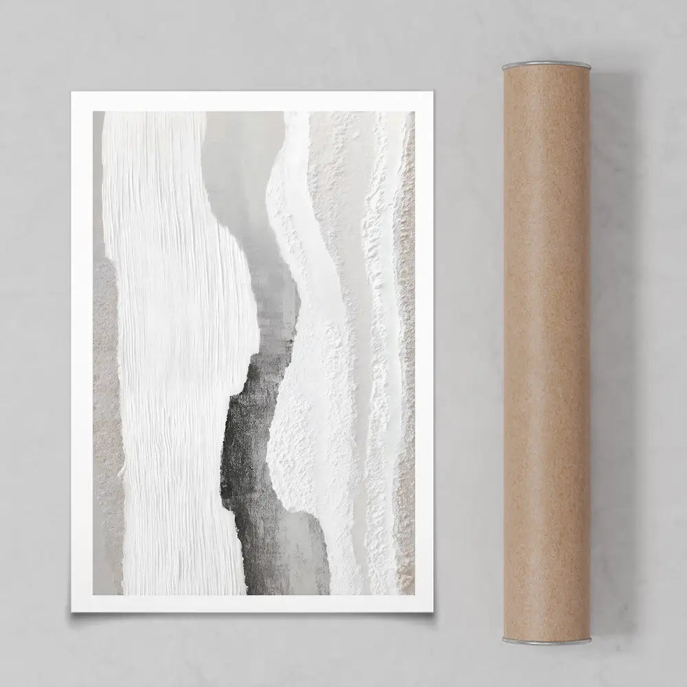 Textured Neutral Brushstrokes Art Print Textured Neutral Brushstrokes Art Print wall art product LSR Design Studio - Independent