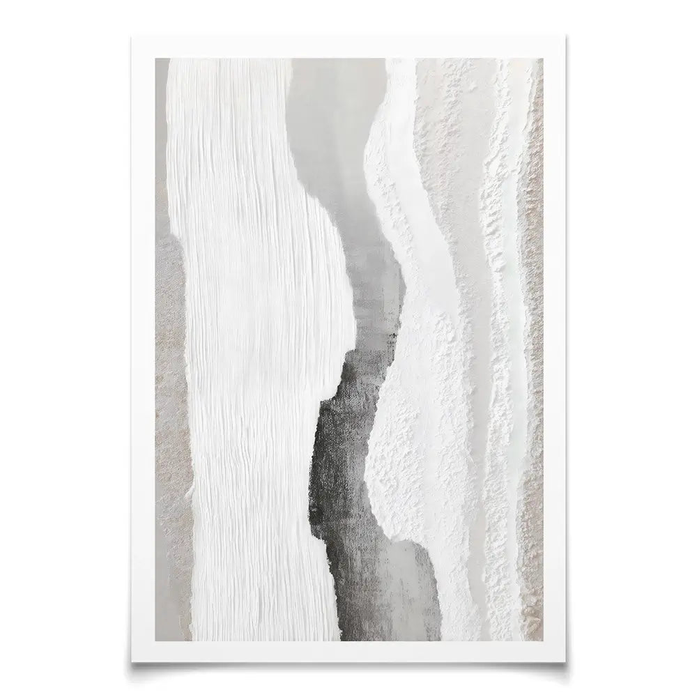 Textured Neutral Brushstrokes Art Print Textured Neutral Brushstrokes Art Print wall art product LSR Design Studio - Independent