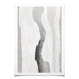 Textured Neutral Brushstrokes Art Print Textured Neutral Brushstrokes Art Print wall art product LSR Design Studio - Independent