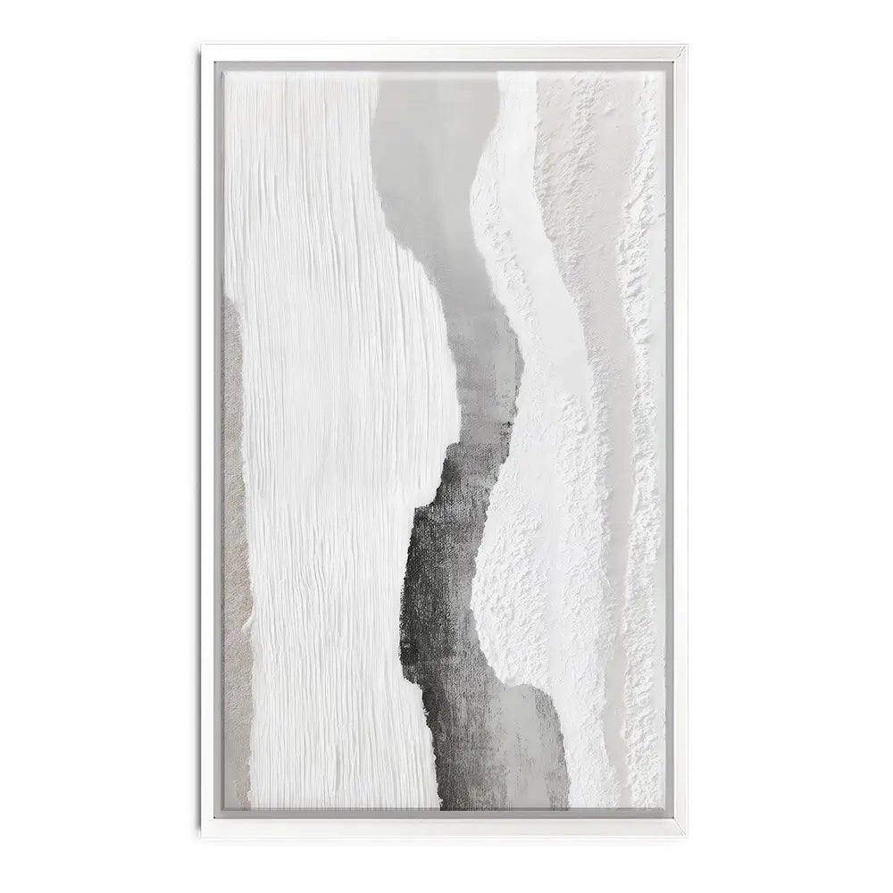 Textured Neutral Brushstrokes Canvas Print Textured Neutral Brushstrokes Canvas Print wall art product LSR Design Studio - Independent