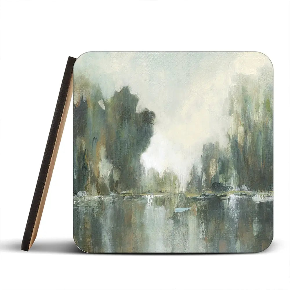 Textured Treeline Coaster Set Textured Treeline Coaster Set wall art product Carol Robinson