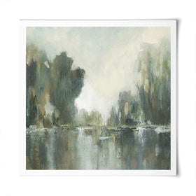Textured Treeline Square Art Print Textured Treeline Square Art Print wall art product Carol Robinson