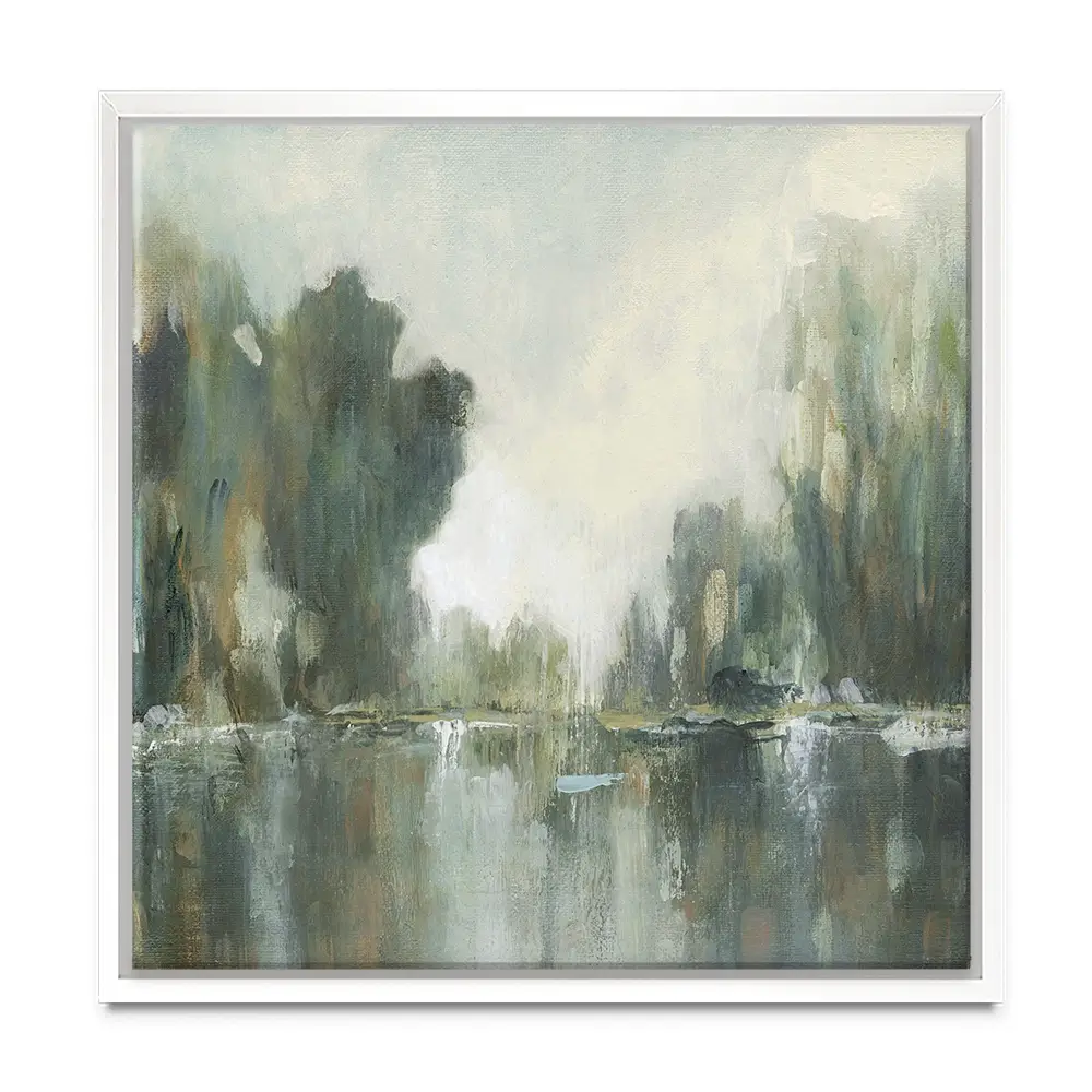 Textured Treeline Square Canvas Print Textured Treeline Square Canvas Print wall art product Carol Robinson