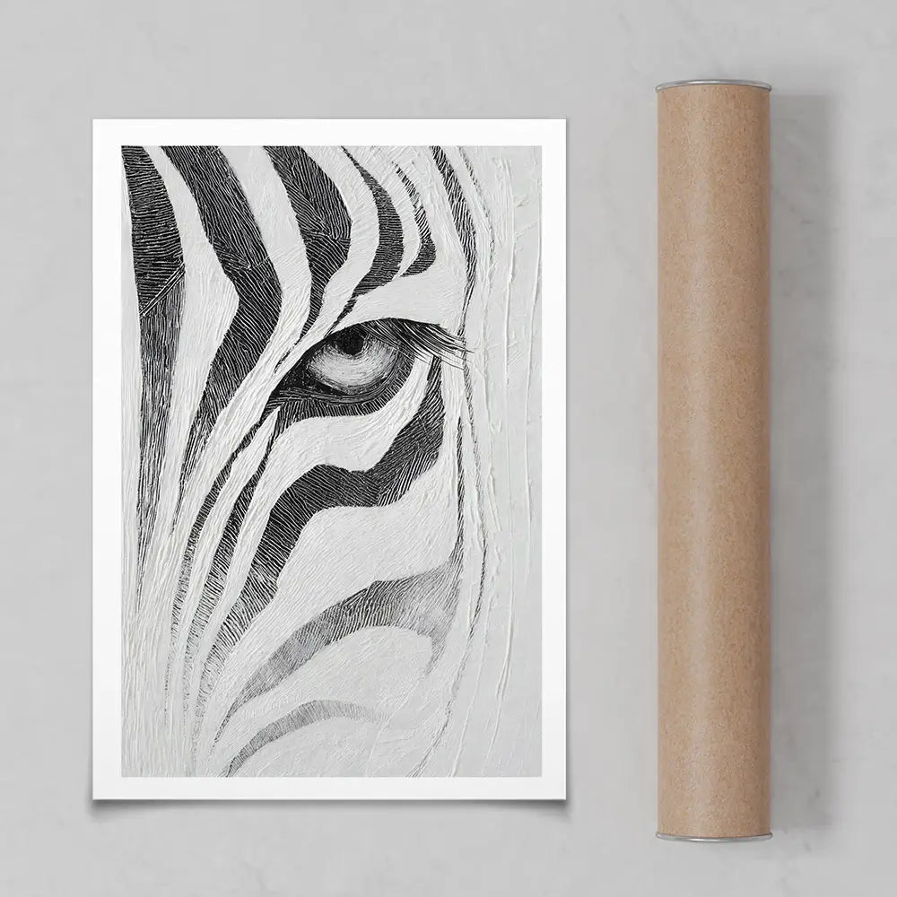 Textured Zebra Art Print Textured Zebra Art Print wall art product LSR Design Studio - Independent