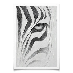 Textured Zebra Art Print Textured Zebra Art Print wall art product LSR Design Studio - Independent