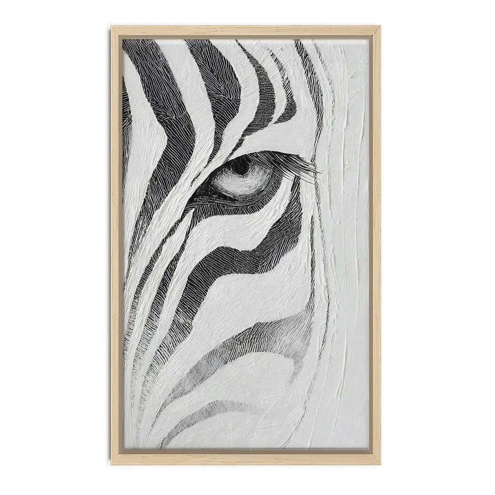 Textured Zebra Canvas Print Textured Zebra Canvas Print wall art product LSR Design Studio - Independent