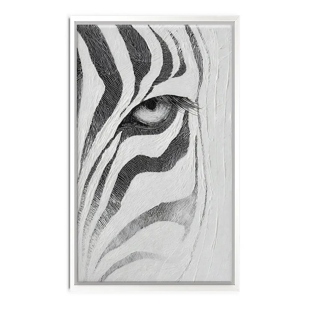Textured Zebra Canvas Print Textured Zebra Canvas Print wall art product LSR Design Studio - Independent