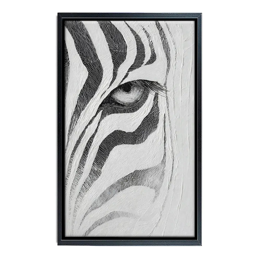 Textured Zebra Canvas Print Textured Zebra Canvas Print wall art product LSR Design Studio - Independent