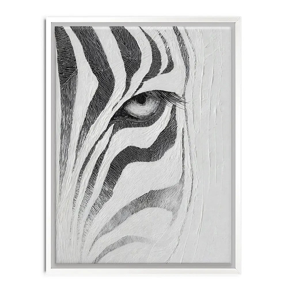 Textured Zebra Canvas Print Textured Zebra Canvas Print wall art product LSR Design Studio - Independent