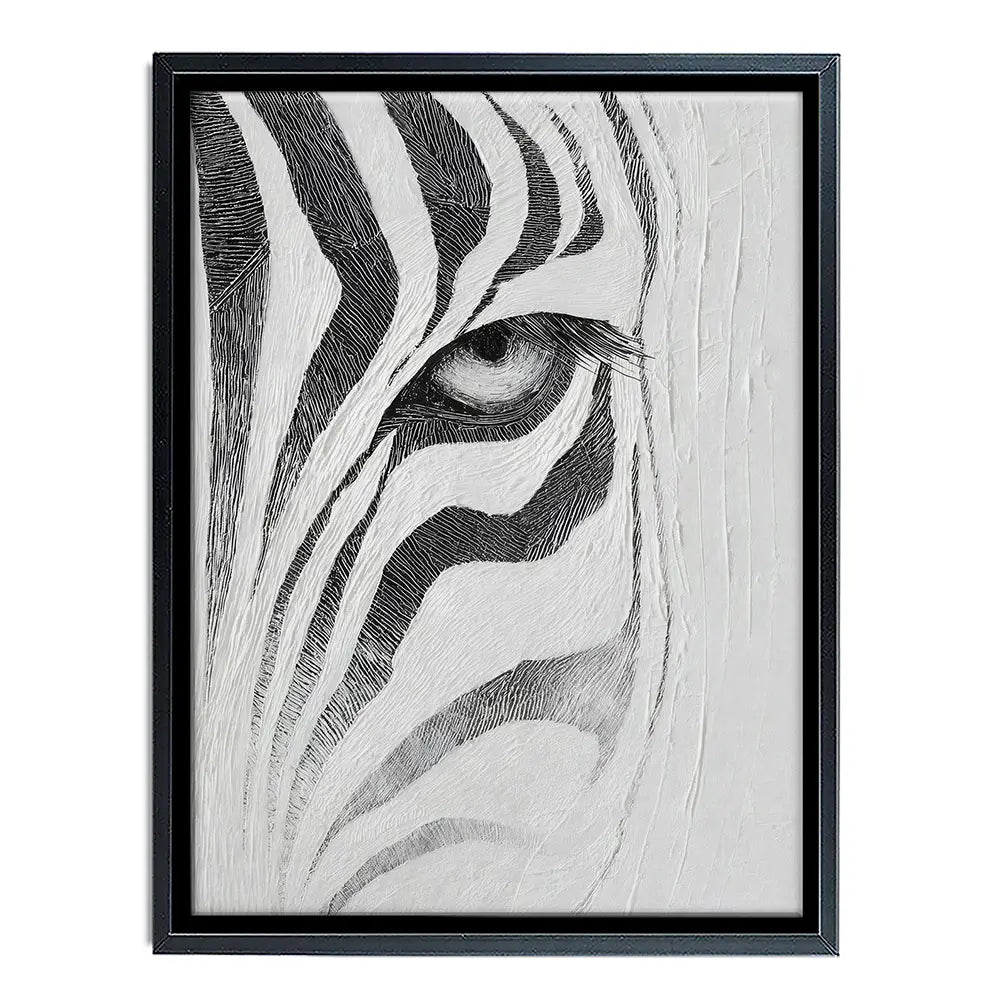 Textured Zebra Canvas Print Textured Zebra Canvas Print wall art product LSR Design Studio - Independent