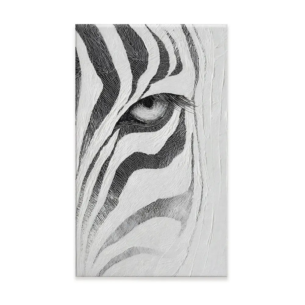 Textured Zebra Canvas Print Textured Zebra Canvas Print wall art product LSR Design Studio - Independent