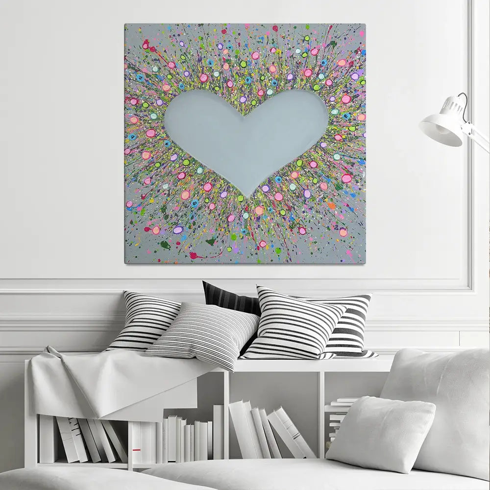 Thank You For Loving Me Square Canvas Print Thank You For Loving Me Square Canvas Print wall art product Jo Gough