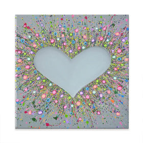 Thank You For Loving Me Square Canvas Print Thank You For Loving Me Square Canvas Print wall art product Jo Gough