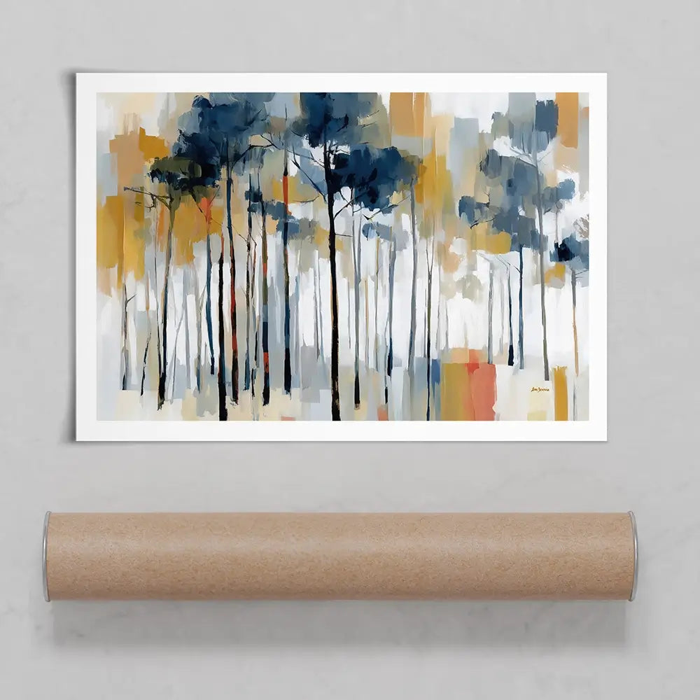 The Abstract Forest Art Print The Abstract Forest Art Print wall art product Leon Devenice