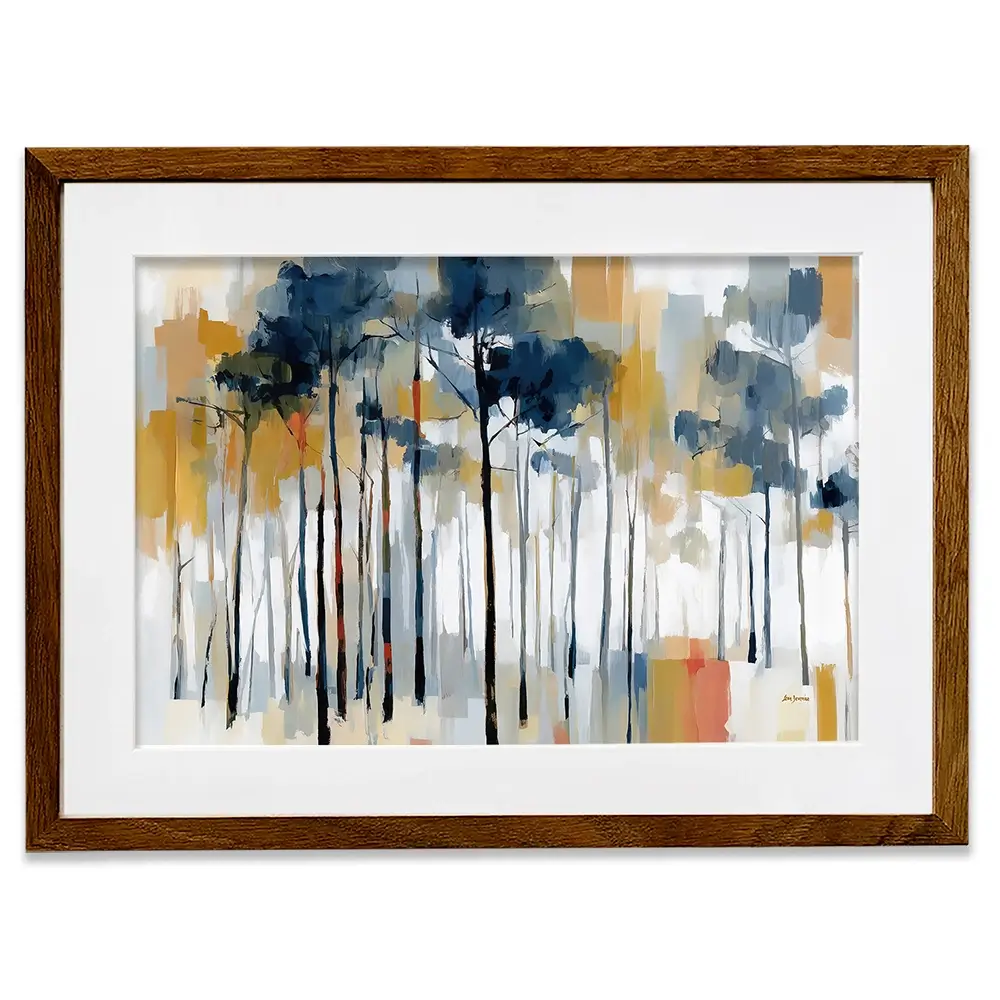 The Abstract Forest Framed Art Print The Abstract Forest Framed Art Print wall art product Leon Devenice