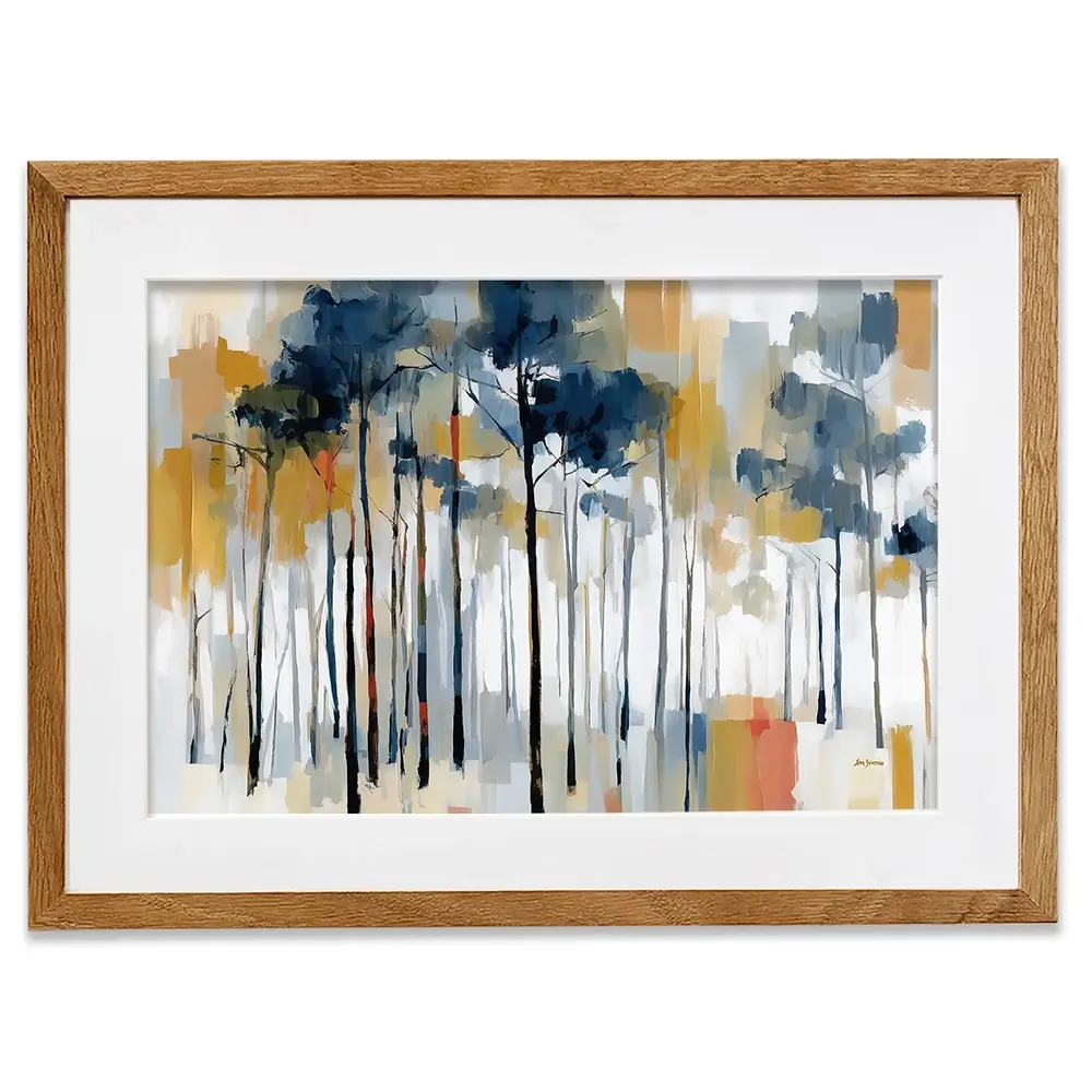 The Abstract Forest Framed Art Print The Abstract Forest Framed Art Print wall art product Leon Devenice