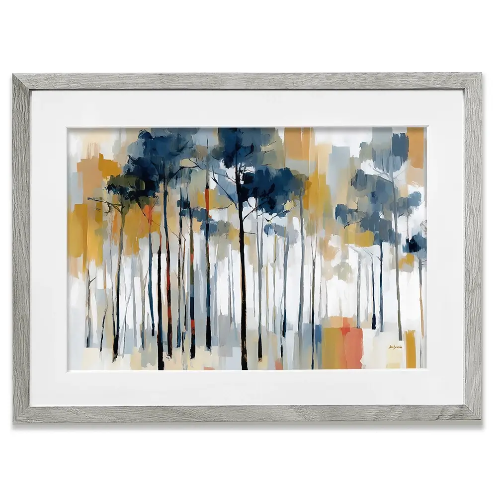 The Abstract Forest Framed Art Print The Abstract Forest Framed Art Print wall art product Leon Devenice