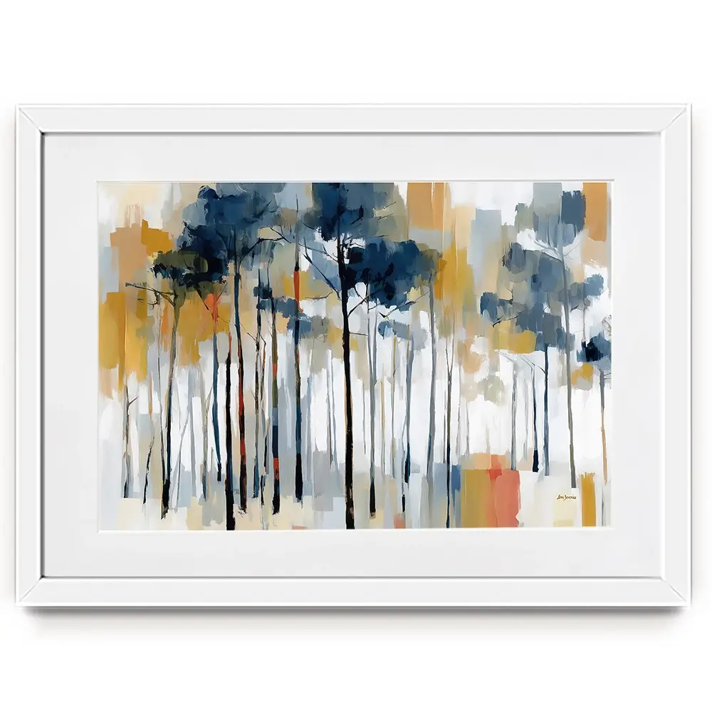 The Abstract Forest Framed Art Print The Abstract Forest Framed Art Print wall art product Leon Devenice