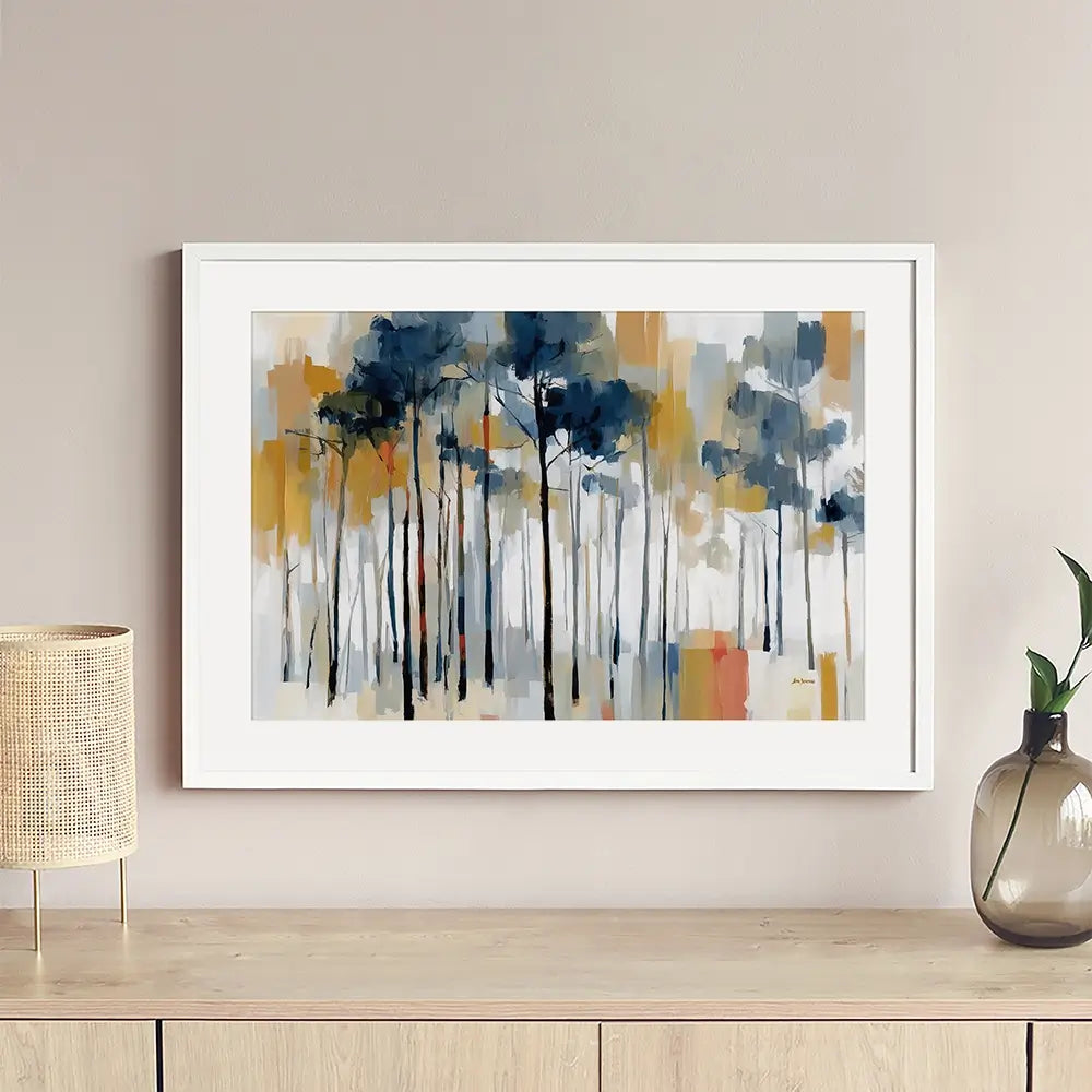 The Abstract Forest Framed Art Print The Abstract Forest Framed Art Print wall art product Leon Devenice