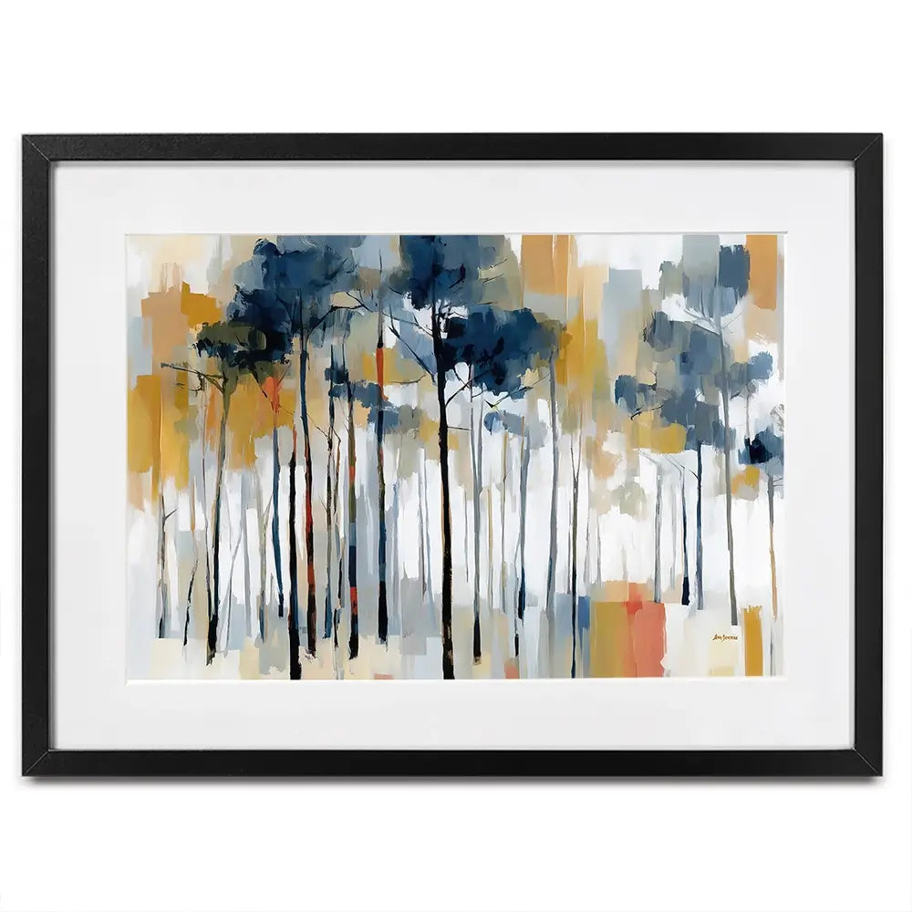 The Abstract Forest Framed Art Print The Abstract Forest Framed Art Print wall art product Leon Devenice