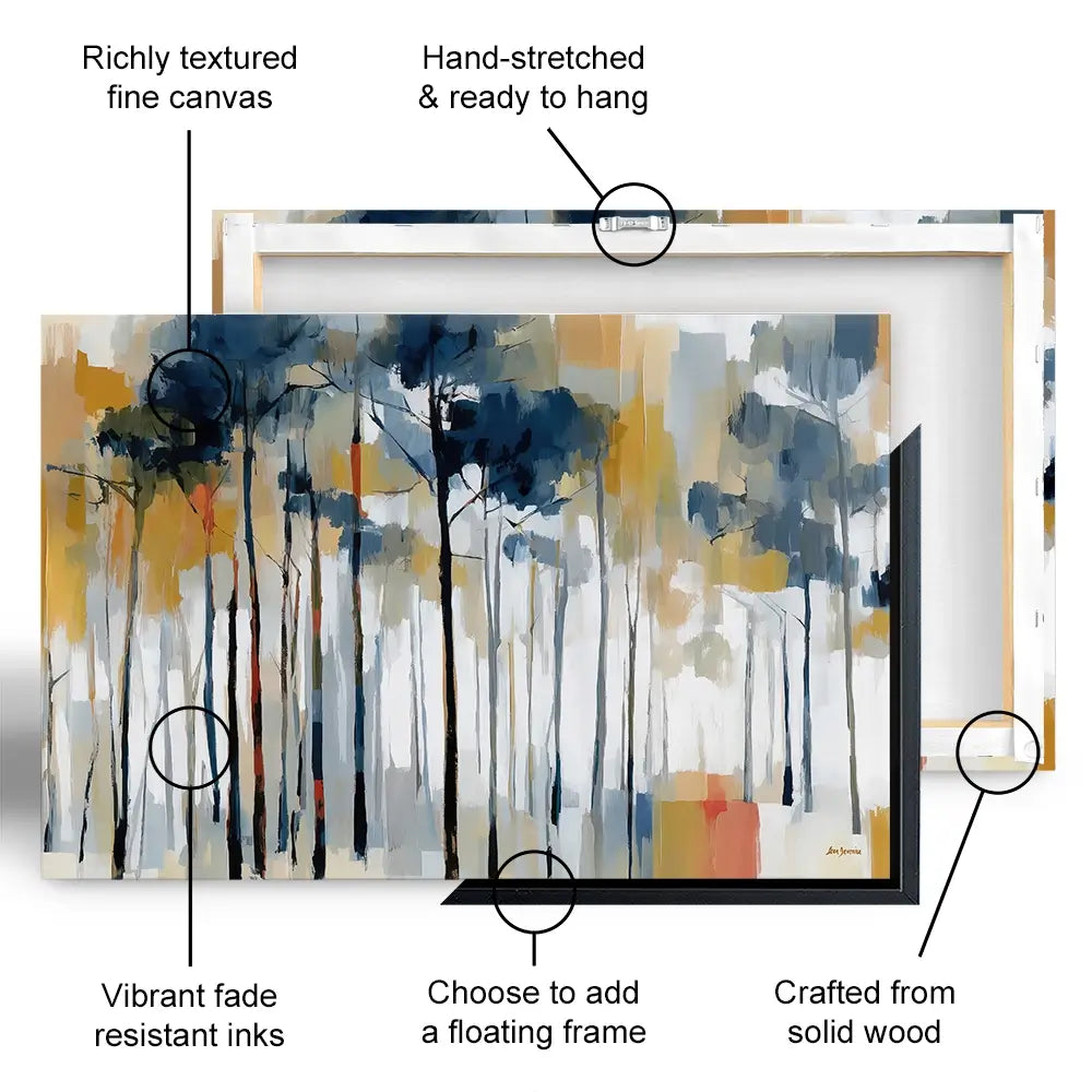 The Abstract Forest Oversized Canvas Print The Abstract Forest Oversized Canvas Print wall art product Leon Devenice