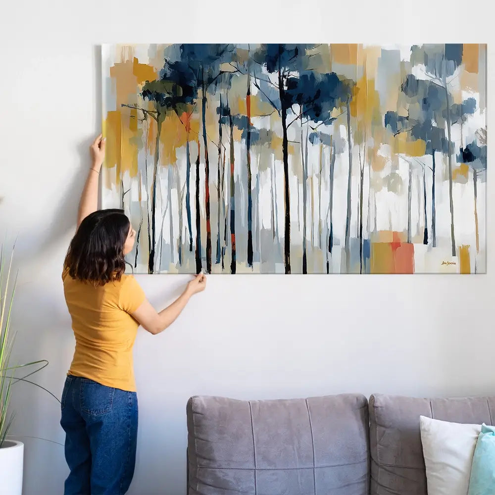 The Abstract Forest Oversized Canvas Print The Abstract Forest Oversized Canvas Print wall art product Leon Devenice