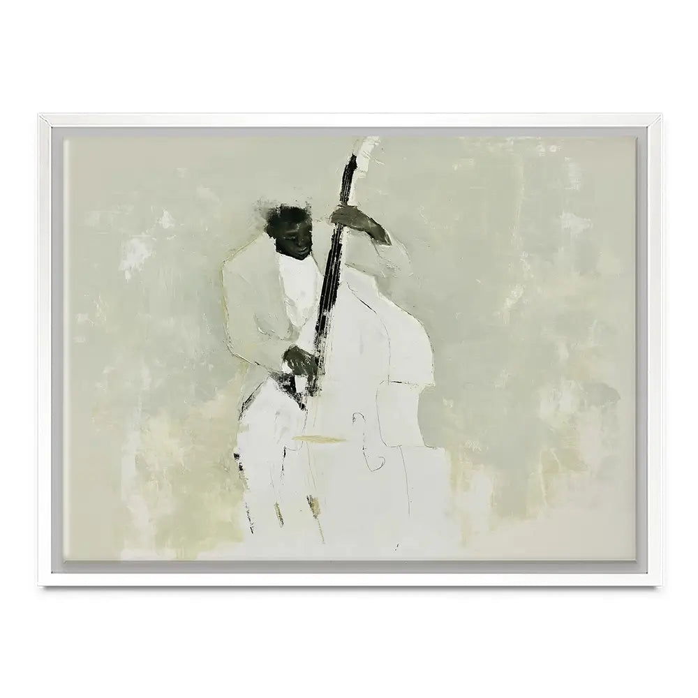 The Bassist Canvas Print The Bassist Canvas Print wall art product Chromatic Storm Studio