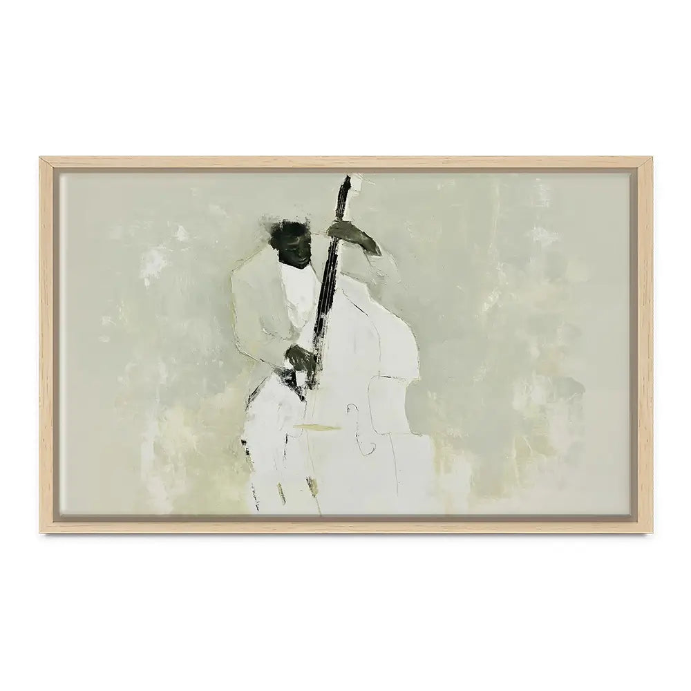 The Bassist Canvas Print The Bassist Canvas Print wall art product Chromatic Storm Studio